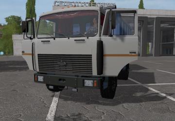 MAZ-5551A2-4327 + MAZ-8571 Trailer version 1.0.0.1 for Farming Simulator 2017 (v1.5.3.1)
