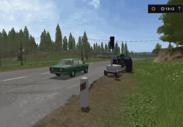 Mobile Traffic Light version 1.0 for Farming Simulator 2017 (v1.5.3.1)