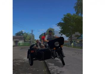 Ural M-67 Motorcycle with Sidecar version 1.0 for Farming Simulator 2017 (v1.5.x)