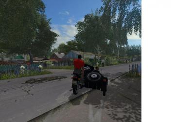 Ural M-67 Motorcycle with Sidecar version 1.0 for Farming Simulator 2017 (v1.5.x)