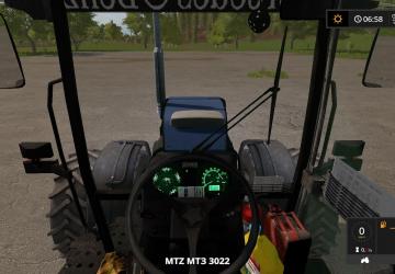 MTZ 3022 Blue version 1.0 for Farming Simulator 2017 (v1.5.3.1)