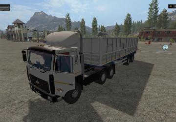 MAZ 6422 Pack and MAZ 938662 Trailers version 1.2 for Farming Simulator 2017 (v1.5.3.1)