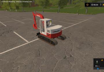 Poclain 35 Crawler Excavator version 1.0 for Farming Simulator 2017 (vv1.5.3.1)