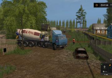 Concrete Mixer Trailer version 1.1 for Farming Simulator 2017 (v1.5.x)