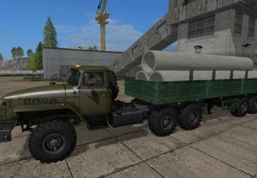 Flatbed Trailer for SPK New World Map version 1.0.0.0 for Farming Simulator 2017 (v1.5.3.1)