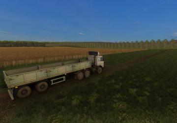 MAZ 9380 Semi-Trailer version 1.0 for Farming Simulator 2017 (v1.5.3.0)