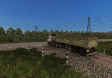 MAZ 9380 Semi-Trailer version 1.0 for Farming Simulator 2017 (v1.5.3.0)
