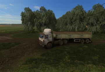 MAZ 9380 Semi-Trailer version 1.0 for Farming Simulator 2017 (v1.5.3.0)