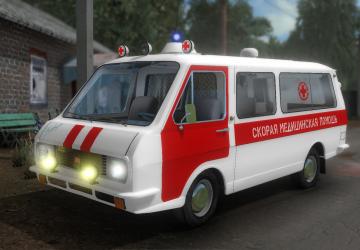 RAF-2203 Ambulance version 1.0 for Farming Simulator 2017 (v1.5.3.1)