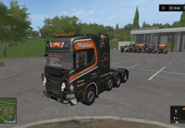 SCANIA S730 version 0.1 for Farming Simulator 2017 (v1.5.3.1)