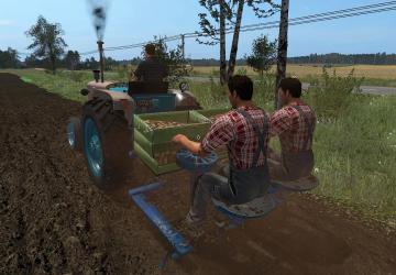Semi-automatic potato planter version 1.0 for Farming Simulator 2017 (v1.5.3.1)