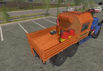 Ural 4320 Emergency Crane Manipulator Unit v1.0 for Farming Simulator 2017 (v1.5.3.1)