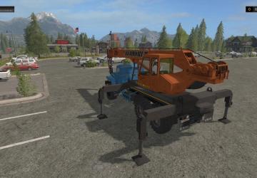 Ural 4320 Mobile Crane version 1.1 for Farming Simulator 2017 (v1.5.3.1)