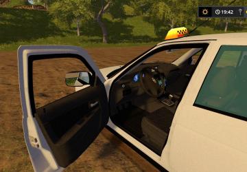 VAZ Priora Taxi version 1.0 for Farming Simulator 2017 (v1.5.3.1)