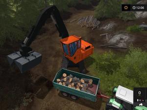 Wood Shovel Loader version 1.0 for Farming Simulator 2017 (v1.4.4)