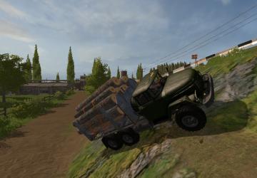 ZiL 131 Logging Truck version 2.0 for Farming Simulator 2017 (vv1.5.x)
