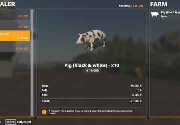 Animal Species version 2.0 for Farming Simulator 2019 (v1.2.0.1)
