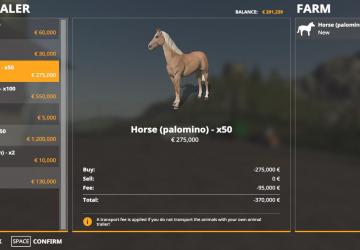 Animal Species version 2.0 for Farming Simulator 2019 (v1.2.0.1)