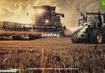 John Deere Edition Menu Background version 1.0.0.0 for Farming Simulator 2019 (v1.4х)