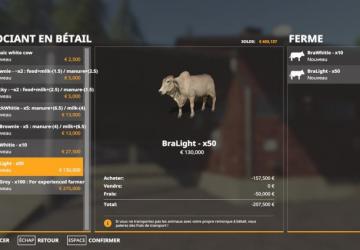 Animal Species Script version 1.1 for Farming Simulator 2019 (v1.2.0.1)