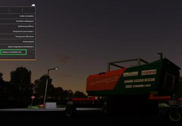 Solar Battery Script version 1.0.0.1 for Farming Simulator 2019 (v1.7.x)