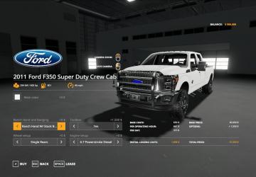 2011 Ford F350 Crew Cab version 2.0 for Farming Simulator 2019 (v1.5.х)