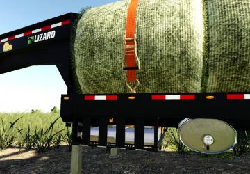 22Ft Gooseneck Baling Trailer version 1.1.0.0 for Farming Simulator 2019 (v1.7.x)