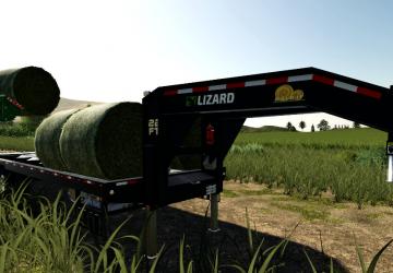 22Ft Gooseneck Baling Trailer version 1.1.0.0 for Farming Simulator 2019 (v1.7.x)