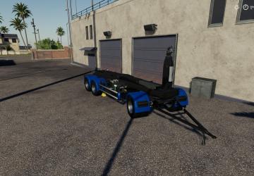 3-axle hooklift trailer version 1.0.0.0 for Farming Simulator 2019 (v1.4х)