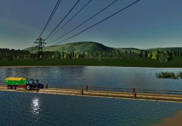 A small wooden bridge version 1.0.0.0 for Farming Simulator 2019