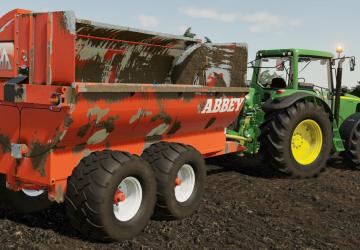 Abbey 2550 Manure Spreader version 1.0.0.0 for Farming Simulator 2019 (v1.5.x)