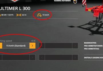 Adjust Working Speed version 1.0 for Farming Simulator 2019 (v1.6.0.0)