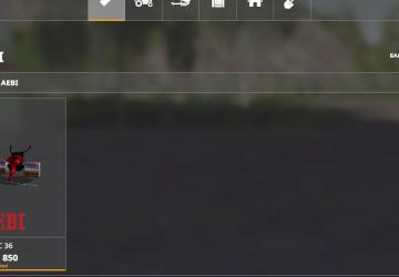 Aebi CC36 version 1.1.0.0 for Farming Simulator 2019