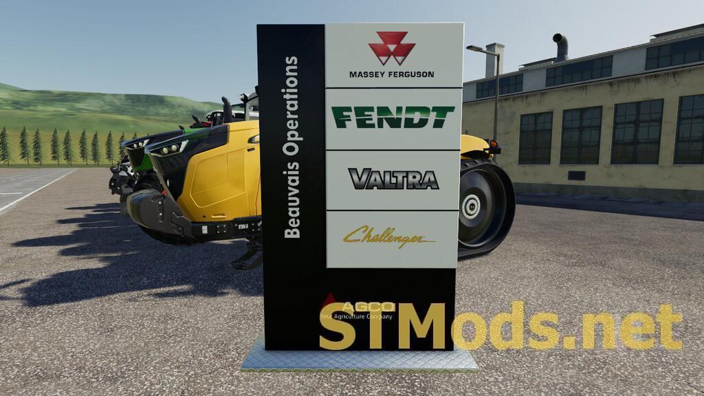 Download Agco Dealer Sign Version 1110 For Farming Simulator 2019 1120