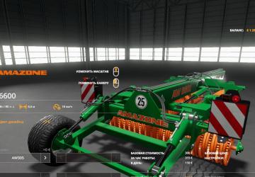 Amazone AW 6600 version 1.0.0.0 for Farming Simulator 2019 (v1.3.х)