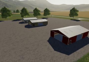 American Style Placeable Shed Pack version 1.0.0.0 for Farming Simulator 2019 (v1.7.x)