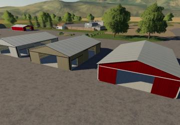 American Style Placeable Shed Pack version 1.0.0.0 for Farming Simulator 2019 (v1.7.x)