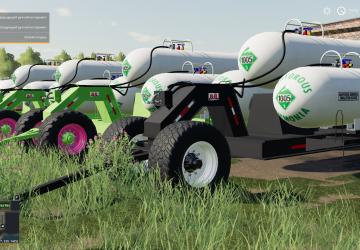 Anhydrous Tank Wagons version 1.0 for Farming Simulator 2019 (v1.5.1.0)