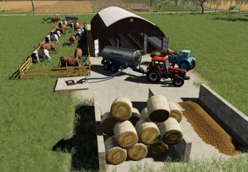 Arched Cowshed version 1.0.0.1 for Farming Simulator 2019