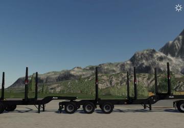 Arctic Log Trailers (Superb&rsquo;s) version 2.0.0.0 for Farming Simulator 2019 (v1.4х)