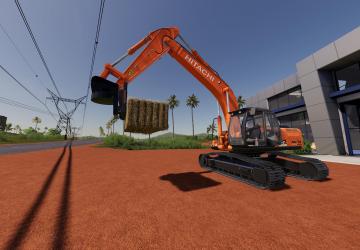 Bale Forks Hitachi Zx290lc version 1.0.1 for Farming Simulator 2019 (v1.5.1.0)