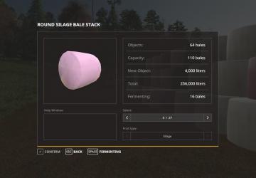Bale Stacks version 1.0.0.0 for Farming Simulator 2019 (v1.4х)