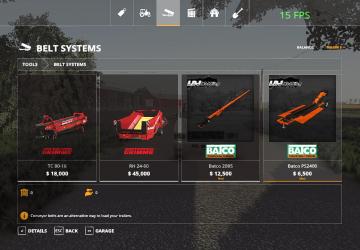 Batco Augers version 1.0.0.0 for Farming Simulator 2019 (v1.4х)