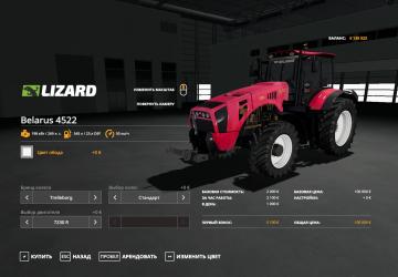 Belarus-4522 version 1.1.0.0 for Farming Simulator 2019 (v1.2.x)