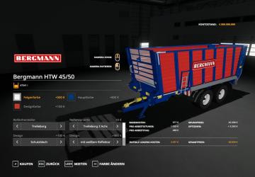 Bergmann HTW 45/50 version 1.0.0.0 for Farming Simulator 2019 (v1.3.х)