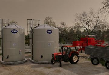 BIN Grain Silos Extension version 1.0.0.0 for Farming Simulator 2019 (v1.5.х)