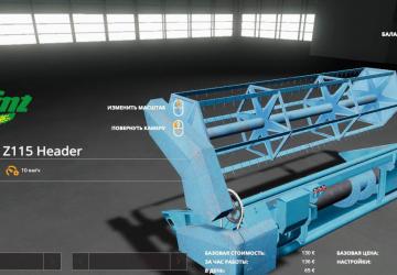 Bizon Dynamic Z115 Turbo 3B version 1.0.0.0 for Farming Simulator 2019 (v1.3.х)