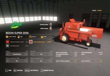 Bizon Z056 version 1.0 for Farming Simulator 2019 (v1.6.0.0)