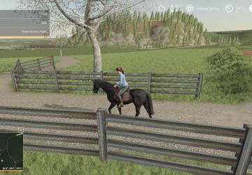 Black Horse Fencing version 1.0 for Farming Simulator 2019 (v1.5.1.0)