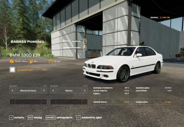 BMW 530D E39 version 1.0.0 for Farming Simulator 2019 (v1.5.x)